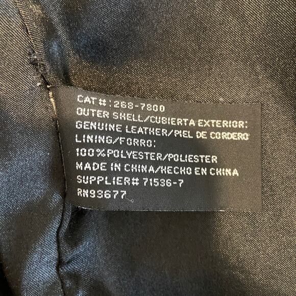 Genuine Lambskin Y2K Buttery Soft Black Tie Waist Coat - Women's L - Picture 6 of 7